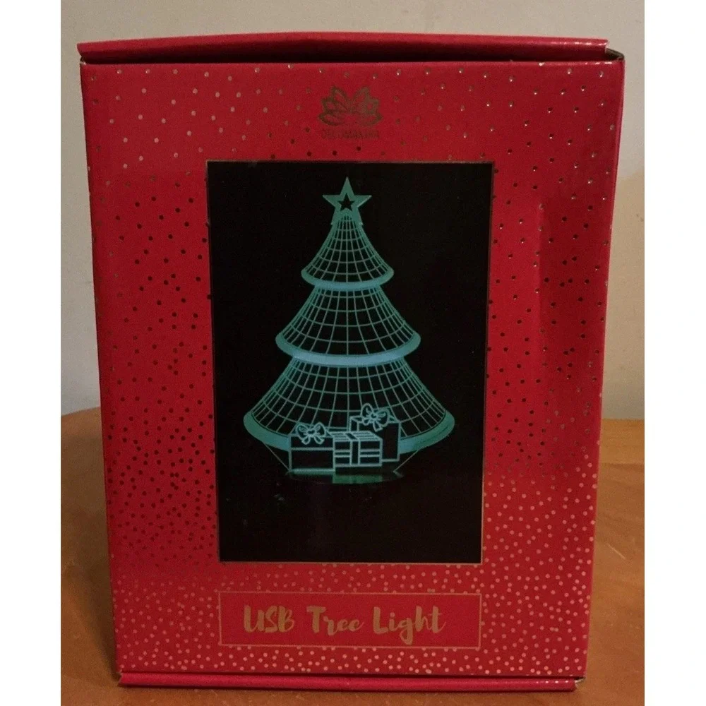 Decomantra USB Christmas Tree Light, 7 Color Mode, Use‎ Batteries Or USB- Tested